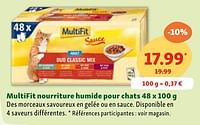 Promotions Multifit nourriture humide pour chats - Multifit - Valide de 05/06/2024 à 10/06/2024 chez Maxi Zoo