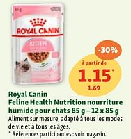 Promotions Royal canin feline health nutrition nourriture humide pour chats - Royal Canin - Valide de 05/06/2024 à 10/06/2024 chez Maxi Zoo