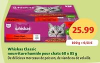 Promotions Whiskas classic nourriture humide pour chats - Whiskas - Valide de 05/06/2024 à 10/06/2024 chez Maxi Zoo