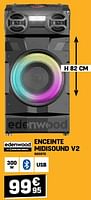Promotions Edenwood enceinte midisound v2 - Edenwood  - Valide de 29/05/2024 à 09/06/2024 chez Electro Depot