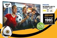 Promotions Philips hd smart led tv 32phs6009 - Philips - Valide de 29/05/2024 à 09/06/2024 chez Electro Depot