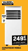 Promotions Ventilator climatiseur mobile - Valberg - Valide de 29/05/2024 à 09/06/2024 chez Electro Depot