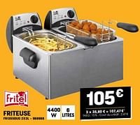 Promotions Fritel friteuse fr1355duo - Fritel - Valide de 29/05/2024 à 09/06/2024 chez Electro Depot