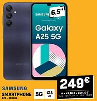 Promotions Samsung smartphone a25 - Samsung - Valide de 29/05/2024 à 09/06/2024 chez Electro Depot