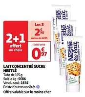Promoties Lait concentré sucre nestlé - Nestlé - Geldig van 04/06/2024 tot 10/06/2024 bij Auchan