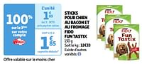 Promoties Sticks pour chien au bacon et au fromage fido fun tastix - Purina - Geldig van 04/06/2024 tot 10/06/2024 bij Auchan