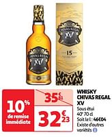 Promoties Whisky chivas regal xv - Chivas Regal - Geldig van 04/06/2024 tot 10/06/2024 bij Auchan