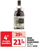 Promoties Rhum kraken black spiced - The Kraken - Geldig van 04/06/2024 tot 10/06/2024 bij Auchan