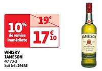 Promoties Whisky jameson - Jameson - Geldig van 04/06/2024 tot 10/06/2024 bij Auchan