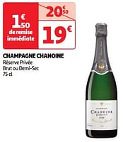 Promoties Champagne chanoine réserve privée brut ou demi-sec - Champagne - Geldig van 04/06/2024 tot 10/06/2024 bij Auchan