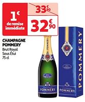 Promoties Champagne pommery brut royal sous étui - Champagne - Geldig van 04/06/2024 tot 10/06/2024 bij Auchan