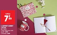 Promoties Coffret carnet + stylo - Huismerk - Auchan - Geldig van 04/06/2024 tot 10/06/2024 bij Auchan