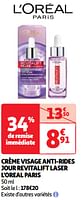Promoties Crème visage anti-rides jour revitalift laser l`oreal paris - L'Oreal Paris - Geldig van 04/06/2024 tot 10/06/2024 bij Auchan