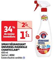 Promoties Spray dégraissant universel marseille chanteclair - Chanteclair - Geldig van 04/06/2024 tot 10/06/2024 bij Auchan