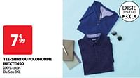 Promoties Tee-shirt ou polo homme inextenso - Inextenso - Geldig van 04/06/2024 tot 10/06/2024 bij Auchan