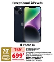 Promoties Apple iphone 14 128go - Apple - Geldig van 04/06/2024 tot 10/06/2024 bij Auchan