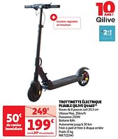 Promoties Trottinette électrique pliable qilive q4465 - Qilive - Geldig van 04/06/2024 tot 10/06/2024 bij Auchan