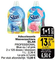 Promotions Adoucissants wasverzachters silan professional - Silan - Valide de 04/06/2024 à 10/06/2024 chez Cora