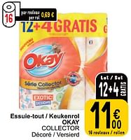 Promotions Essuie-tout - keukenrol okay collector - Okay - Valide de 04/06/2024 à 10/06/2024 chez Cora
