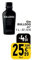 Promotions Gin bulldog - Bulldog - Valide de 04/06/2024 à 10/06/2024 chez Cora