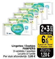 Promotions Lingettes - doekjes pampers - Pampers - Valide de 04/06/2024 à 10/06/2024 chez Cora