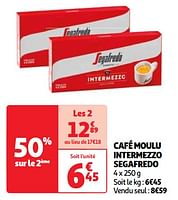 Promotions Café moulu intermezzo segafredo - Segafredo - Valide de 04/06/2024 à 10/06/2024 chez Auchan Ronq