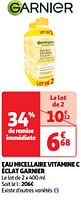Promotions Eau micellaire vitamine c éclat garnier - Garnier - Valide de 04/06/2024 à 10/06/2024 chez Auchan Ronq