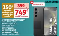 Promotions Smartphone samsung s24 - Samsung - Valide de 04/06/2024 à 10/06/2024 chez Auchan Ronq