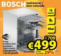Promoties Bosch vaatwasser - lave-vaisselle sms4hvw00e - Bosch - Geldig van 05/06/2024 tot 12/06/2024 bij ElectroStock