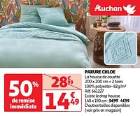 Promoties Parure chloe - Huismerk - Auchan - Geldig van 04/06/2024 tot 10/06/2024 bij Auchan