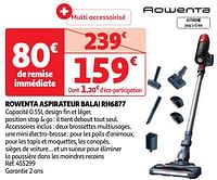 Promoties Rowenta aspirateur balai rh6877 - Rowenta - Geldig van 04/06/2024 tot 10/06/2024 bij Auchan
