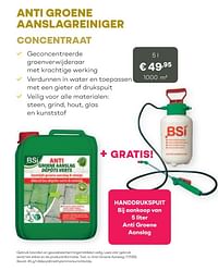 Anti groene aanslagreiniger concentraat-BSI