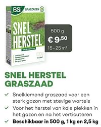 Snel herstel graszaad-BSI