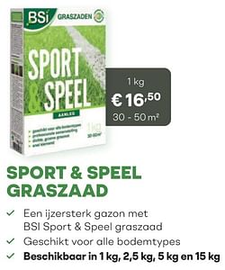 Sport + speel graszaad