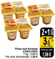 Promoties Flans met karamel cora kido - Huismerk - Cora - Geldig van 04/06/2024 tot 10/06/2024 bij Cora