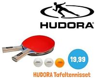 Promoties Hudora tafeltennisset - Hudora - Geldig van 28/05/2024 tot 30/09/2024 bij Lobbes