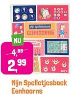 Promoties Mijn spelletjesboek eenhoorns - Huismerk - Lobbes - Geldig van 28/05/2024 tot 30/09/2024 bij Lobbes