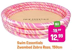 Swim essentials zwembad zebra roze