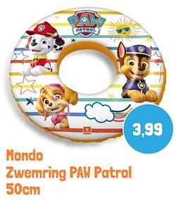 Mondo zwemring paw patrol