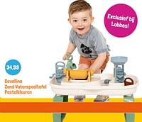 Promoties Cavallino zand waterspeeltafel pastelkleuren - Huismerk - Lobbes - Geldig van 28/05/2024 tot 30/09/2024 bij Lobbes