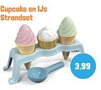 Cupcake en ijs strandset-Huismerk - Lobbes