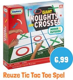 Reuze tic tac toe spel