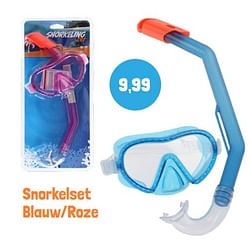 Snorkelset blauw-roze