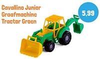 Cavallino junior graafmachine tractor groen-Huismerk - Lobbes