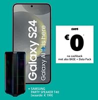 Promoties Samsung galaxy s24 - Samsung - Geldig van 03/06/2024 tot 01/07/2024 bij Base