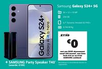 Promoties Samsung galaxy s24+ 5g - Samsung - Geldig van 03/06/2024 tot 01/07/2024 bij Base