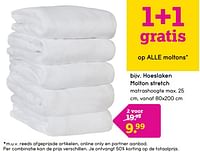 Promoties Hoeslaken molton stretch - Huismerk - Leen Bakker - Geldig van 03/06/2024 tot 09/06/2024 bij Leen Bakker