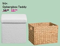 Promoties Opbergbox teddy - Huismerk - Leen Bakker - Geldig van 03/06/2024 tot 09/06/2024 bij Leen Bakker