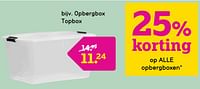 Promoties Opbergbox topbox - Huismerk - Leen Bakker - Geldig van 03/06/2024 tot 09/06/2024 bij Leen Bakker
