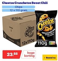 Promoties Cheetos crunchetos sweet chili chips - Cheetos  - Geldig van 03/06/2024 tot 09/06/2024 bij Bol.com